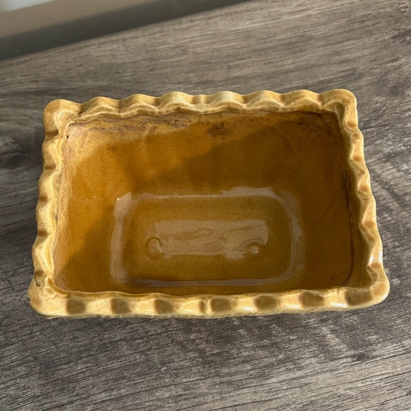 Vintage Cookson Pottery Rectangular Planter Ribbed Scalloped Dotted CP 746 USA - Picture 2 of 8